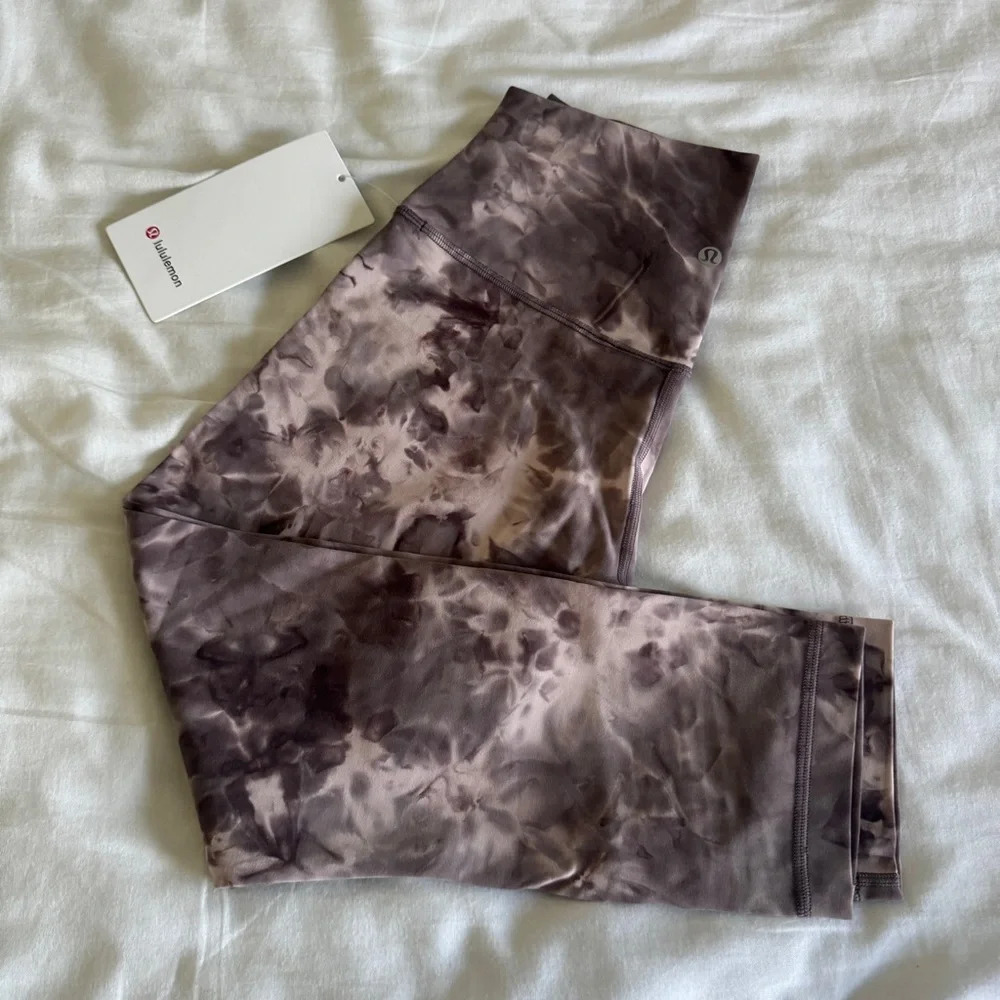 🆕 Lululemon Align HR Crop 23” Diamond Dye Mink Berry Lunar Rock Shadow Grey